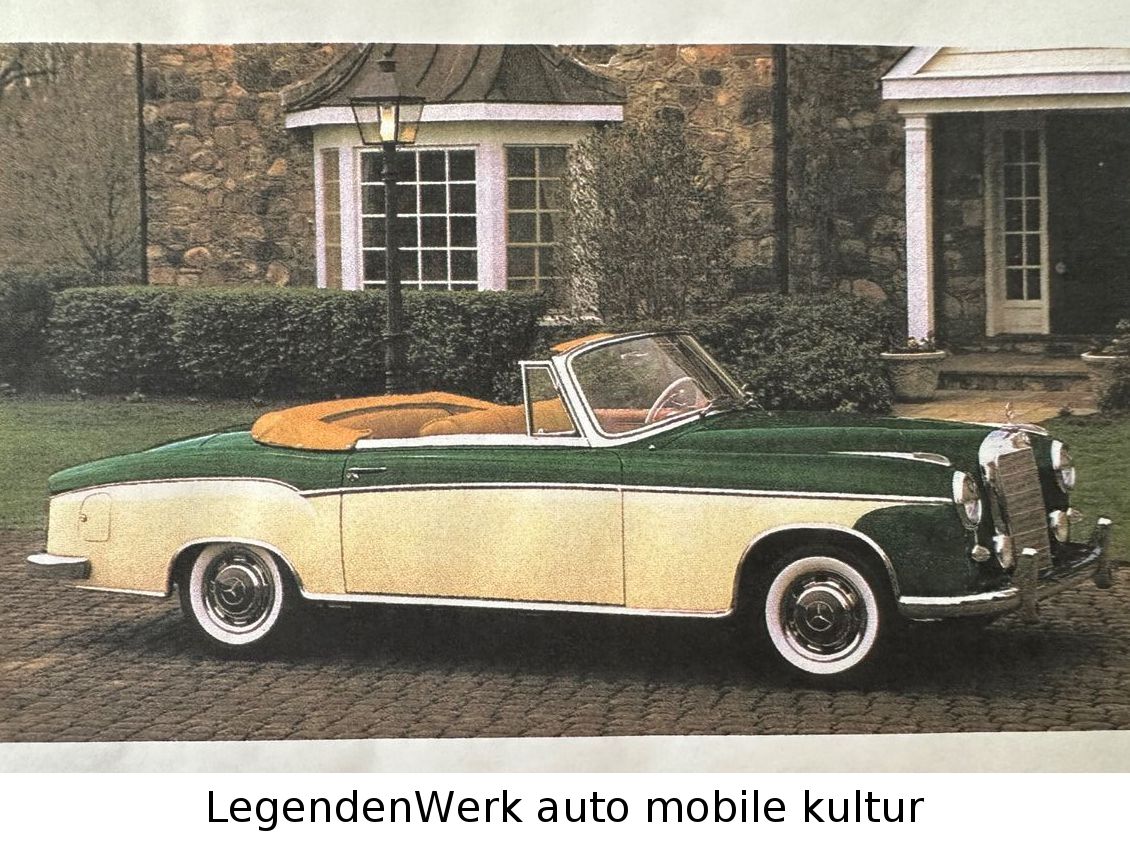 Fahrzeugabbildung Mercedes-Benz 220 S 180 PONTON CABRIOLET Classic A. Note 1-