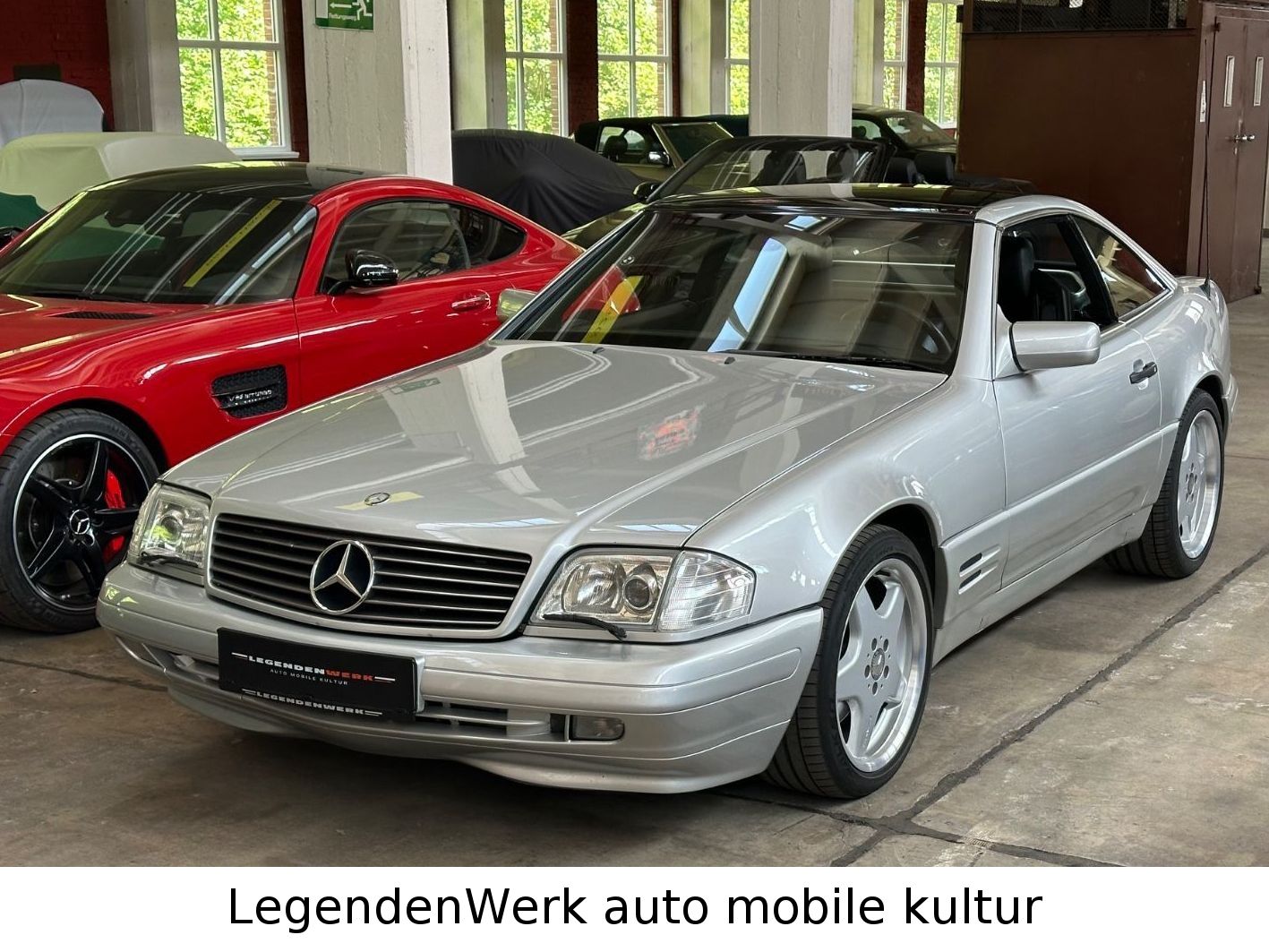 Fahrzeugabbildung Mercedes-Benz SL500 R129 PANORAMA GLASDACH AMG18" ADS 245 BRD