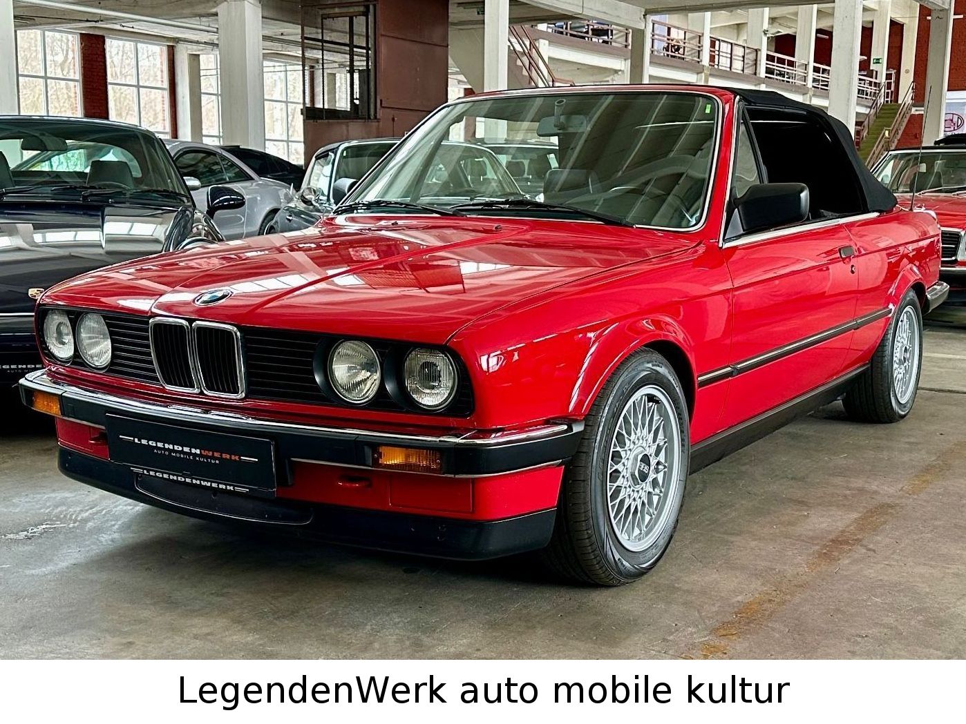 Fahrzeugabbildung BMW 320i E30 Cabriolet Schalter Verdeck nagelneu BRD