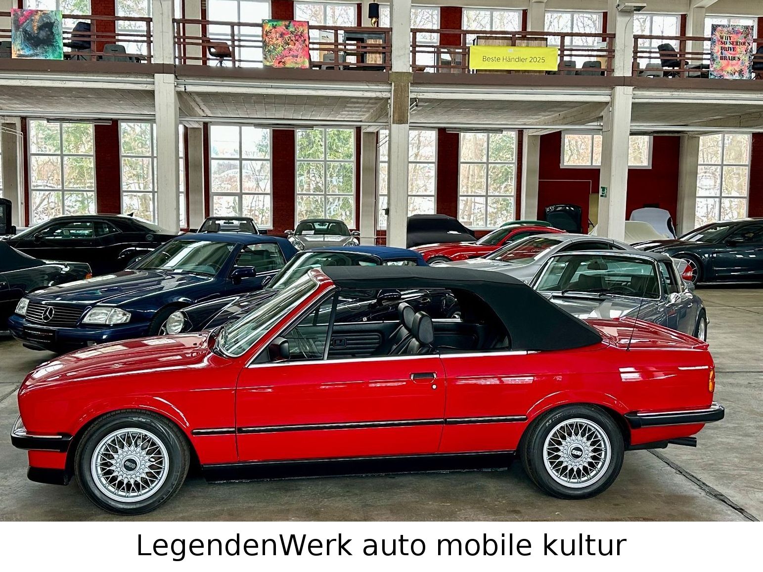 Fahrzeugabbildung BMW 320i E30 Cabriolet Schalter Verdeck nagelneu BRD