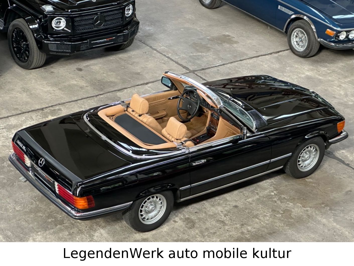 Fahrzeugabbildung Mercedes-Benz 500 SL R107 Dt. EZ MB S-Heft KLIMA Leder DATTEL